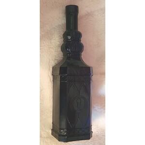 Himark Cobalt Blue Glass Bottle Made In Spain ~ 12 in ~ Unique Design